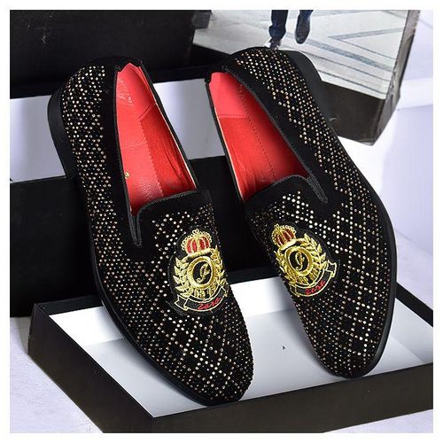 DEPALLY STONE BARGE DESIGNERS SHOE BLACK