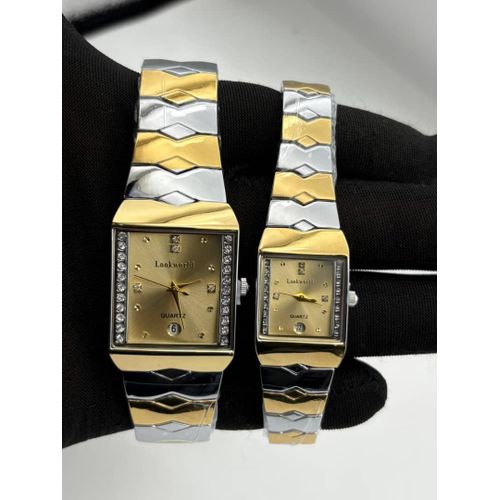 Very Powerful & Original Quality Couples Silver/Gold Wristwatch