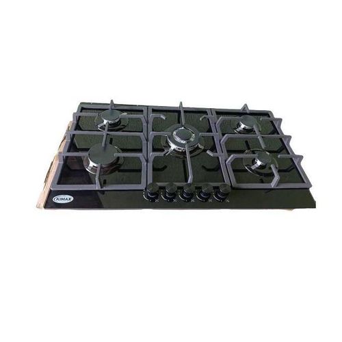Kimax 5 Burner Tempered Glass Built-In Cooker Hob.