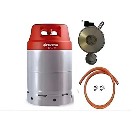 12KG CYLINDER + 2 YARD HOSE AND ORIGINAL METER GAS REGULATOR (HOME COMBO DEAL)