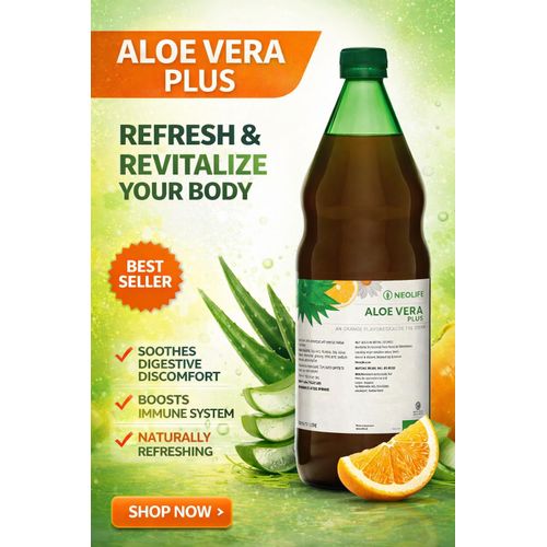 Aloevera Plus Orange - 1 Litre (Single). Aloe Vera Aloevera plus exclusive blend of a refreshing, delicious drink.
