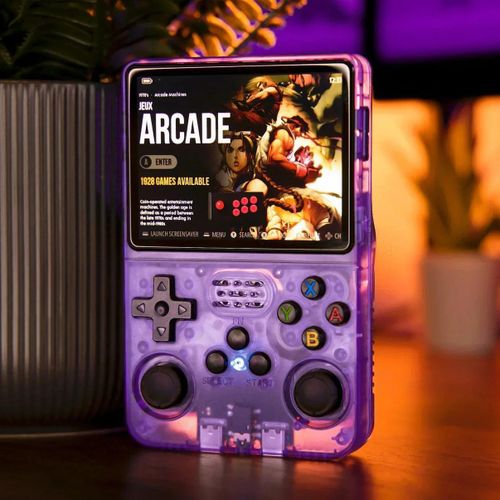 Handheld Game Console, Retro handheld games consoles with 3.5 Inch Ips Display, 64G TF Card and 15000+ Classic Games, Portable Pocket R36S Game Console