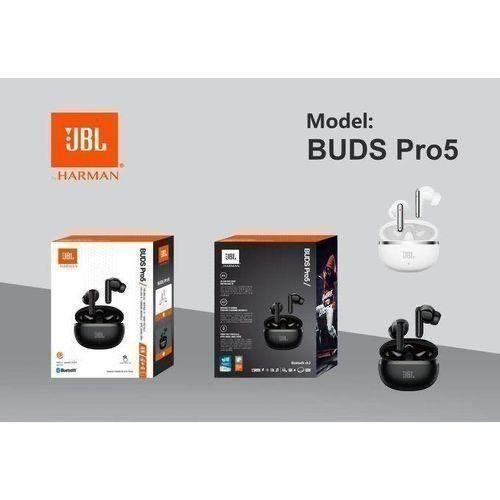 Buds Pro5 Pure Bass Fingerprint Earbuds - Noise Cancellations Earphone, Personalized Spatial Audio, Sweat Resistant Earpod