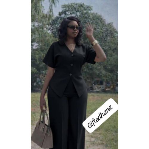 Ladies 2pcs Office Top & Trouser Exclusive Female Clothing