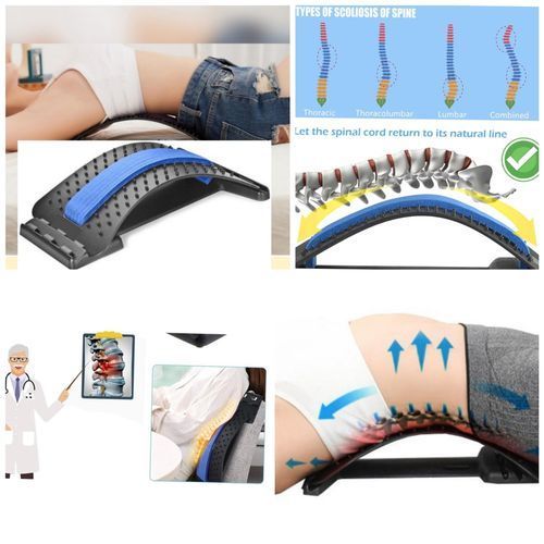 Back Muscle Stretcher Posture Corrector Support Back,lumber,neck Massager Spine Relaxer
