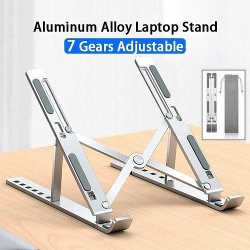 Laptop Stand Creative Folding Storage Bracket Aluminum Alloy - Silver