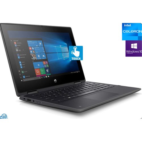 ProBook 11 X360- TOUCH- 256GB SSD/4GB RAM-Intel CELERON QUAD CORE WIN10 Pro +Mouse &USB Light