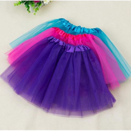 3 beautiful color tutu skirt for kids