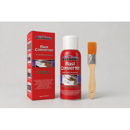Anti Rust Spray Rust Converter Remover Treatment Corrosion Protector Metal Rust Repair Coating Primer for Car Body Panels Gates Railings Penetrates Cleans Converts Rust Aerosol 100ML