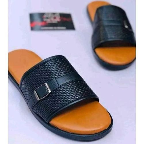 Men's Trendy Leather Buckled Pam