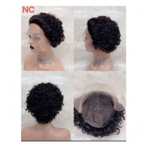 Hair Wig Curly Short Hair Wig With Frontal