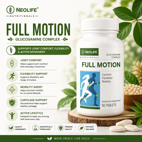 Nutrimax Full Motion - 90 Tablet (Single) Protects & repairs cartilage Full Motion Joint Health, Cartilage Support & Flexibility with Herbs, Phytonutrients & Minerals