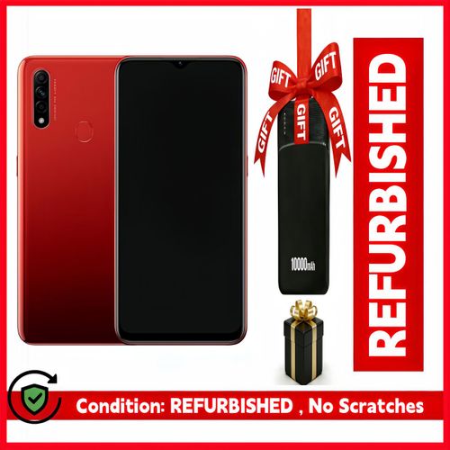 OPPO A31 Red 6GB 128GB 6.5” HD+ Large Display Face Unlock & Fingerprint Sensor Powerful Performance + Free Power Bank