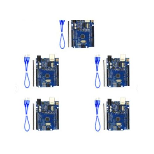 5pcs UNO R3 Official ATMEGA16U2+MEGA328P Chip For ARD UNO R3 Development board + USB CABLE