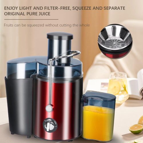 RAF RPM Low Noise Masticating Centrifugal Extractor Whole Slow Fresh Fruit Juicer