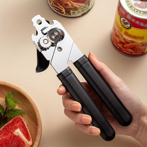 3-In-1 Heavy Duty Can Opener - Multifunctional Can And Bottle Opener, Suitable for Seniors And Those with Weak Hands - Ideal Choice for Home, Kitchen, Restaurant Use - Essential Kitchen Gadget