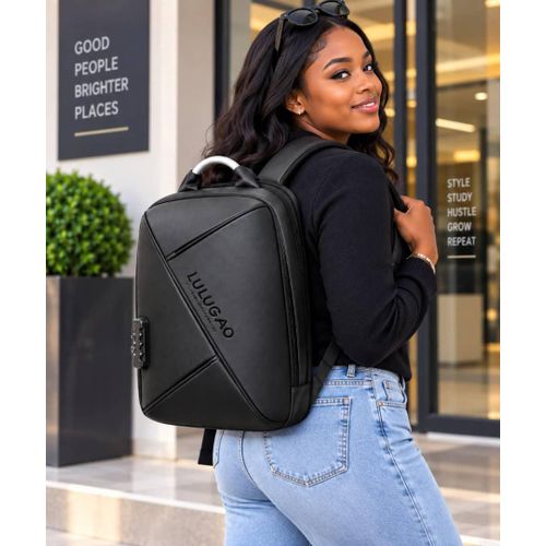 LULUGAO HARD SHELL LUXURY EXECUTIVE 15-INCH BUSINESS, SCHOOL & TRAVEL BACKPACK (LTB1)