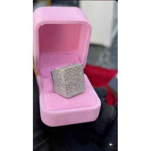 Super Rugged Iced Studded Rugged Unisex Ring For Unique Men