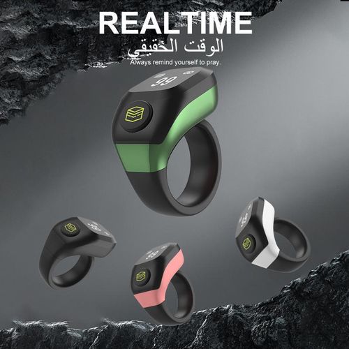 Black new prayer counting ring a water-resistant counter that can be switched between 3 sizes suitable for prayer counting personnel counting storage counting sports counting etc.