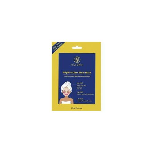 niu skin bright and clear sheet mask