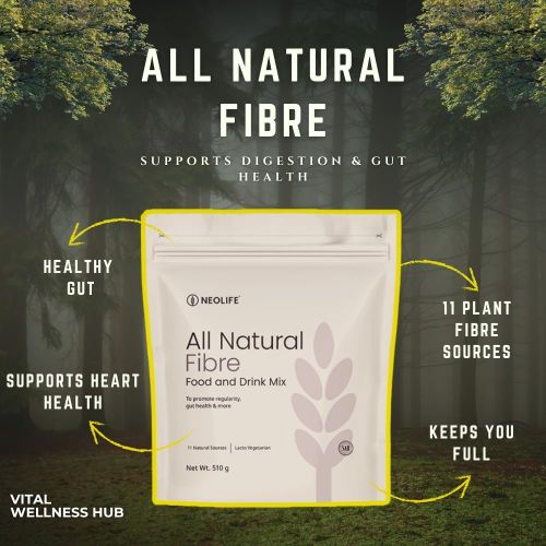 All natural Natural FIBRE (food and drink mix) A balanced blend of soluble and insoluble fibres from 11 whole food source.