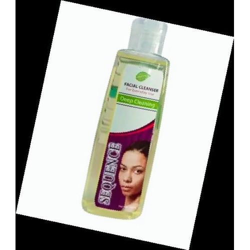 Sequence facial cleanser