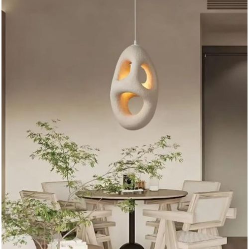 1 Cement Foam Chandelier Modern Style, Suitable for Various Room Types, Excludes Light Source, Hard-Wired, E27 Bulb Base