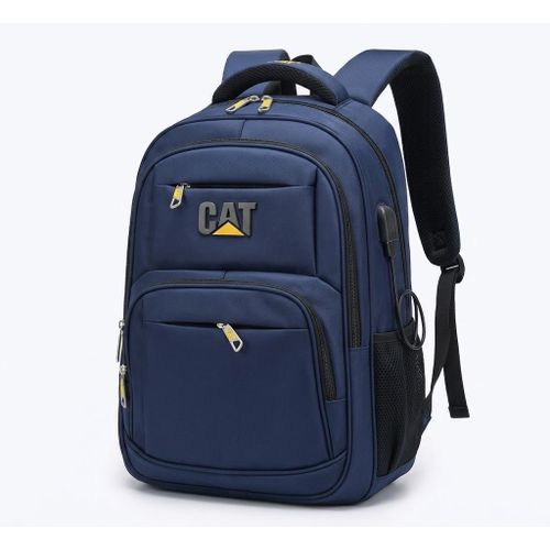 CAT Casual Water Resistant Daily Backpack Navy Blue, Small (15-16)