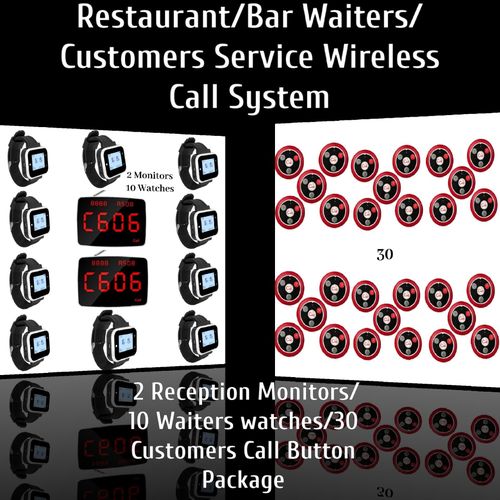 Restaurant/Bar Waiters/Customers Service Wireless Call System