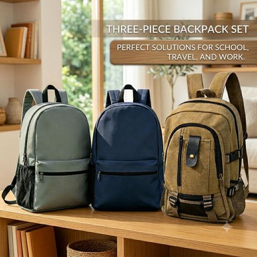 Large Capacity Backpack for Men Women – Durable Multi-Compartment Laptop School Travel Work Bag, Lightweight Casual Daypack
