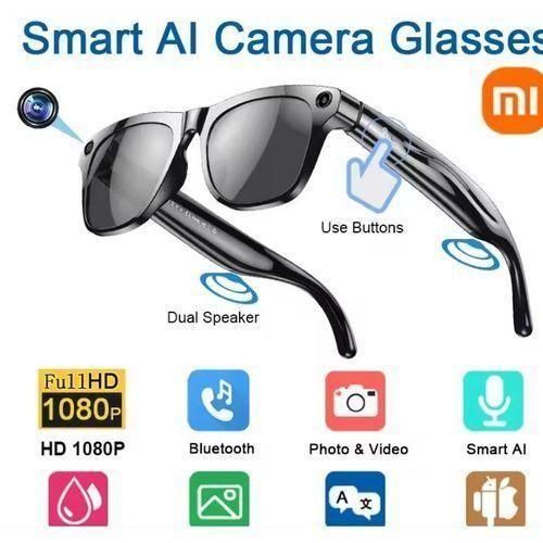 4K HD AI Smart Glasses Chat GPT 100MP Camera Bluetooth Call 260Mah Battery