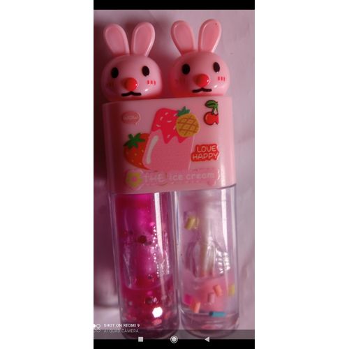 Bunny double - Head lip gloss _“ Love happy” Ice cream Editionn