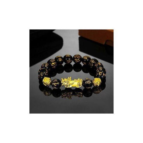 Feng Sh Feng Shui Black Obsidian Wealth Bracelet