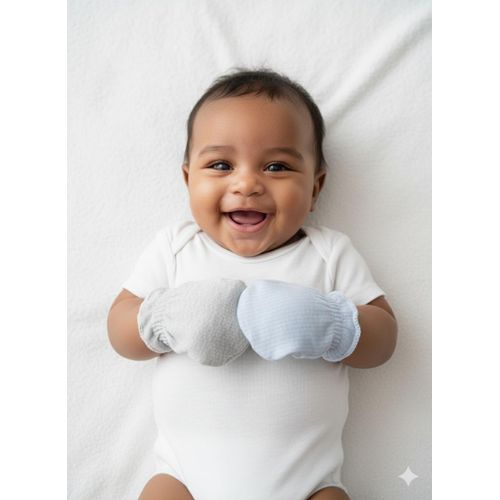 Unisex 4 pairs Baby anti scratch Mittens Hand gloves