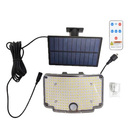 254 Led Outdoor Solar Light With Motion Sensor wall light with remote control Waterproof Single head split