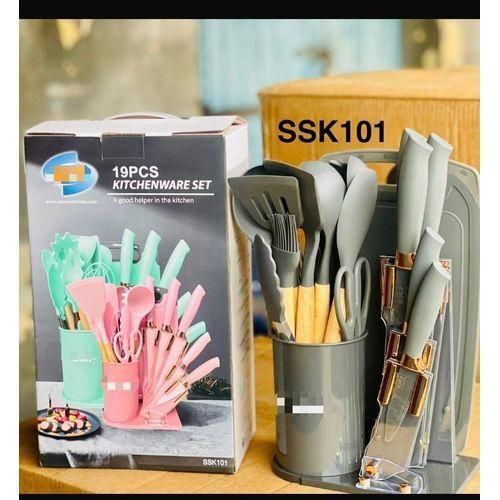 Premium Non-Stick Granite Pot Set + 19-Piece Kitchenware Set Combo – Stylish & Durable