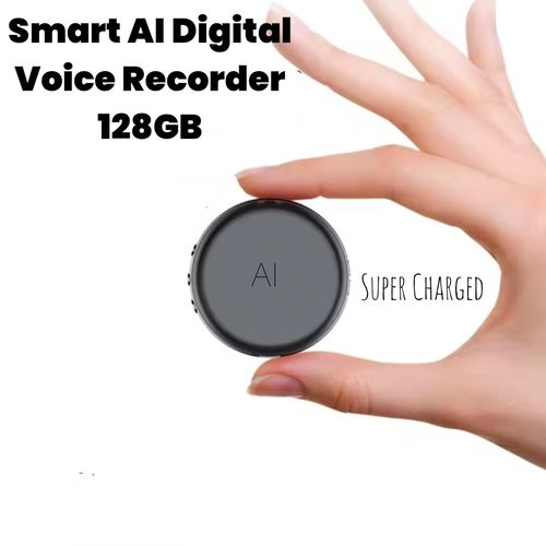 AI Smart Voice Recorder –128GB Bluetooth Voice Recorder with AI Transcription & Translation