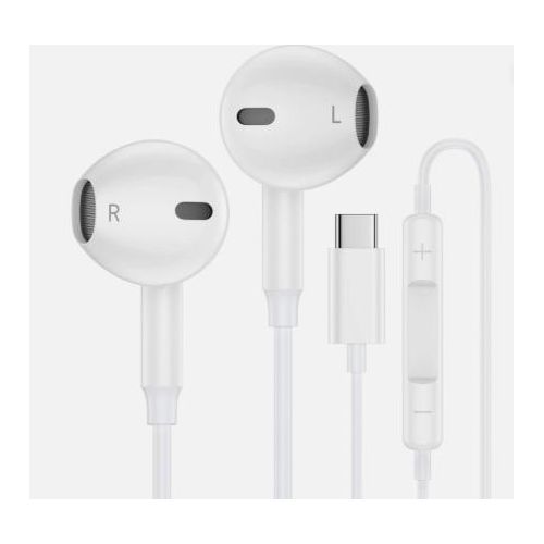 Type C Headphones Wired Earbuds for iPhone 17 Air, 17, 16, 15 Pro Max and All Type C Devices