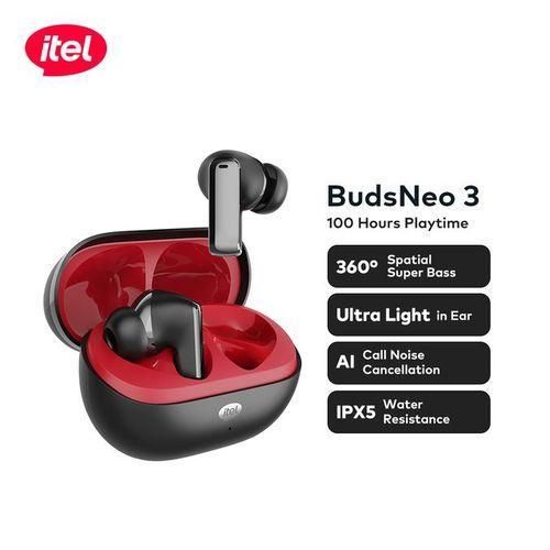 itel Buds Neo 3 Super Bass ENC BT 5.3 100 Hours On Earbuds