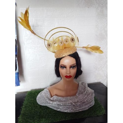 Gold Colour Fascinator
