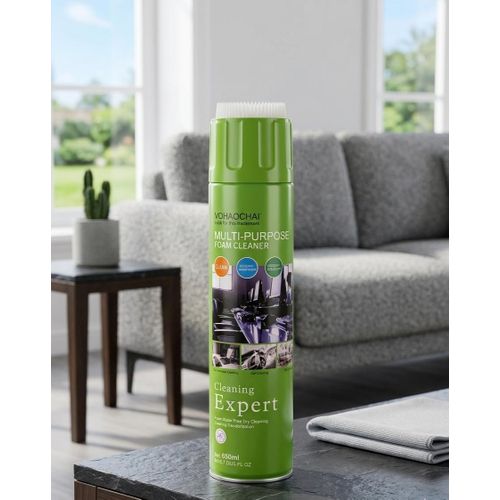 650ml Car Upholstery Foam Spray Cleaner Carpet Seat Fabric Interior Stain Remover Auto Detailing