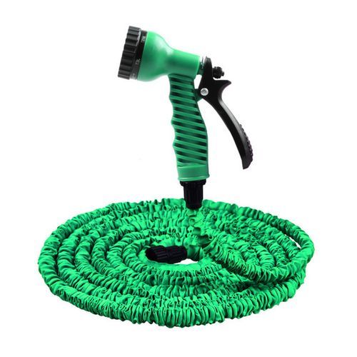 125FT High Pressure 3X Expandable Magic Flexible Water Hose For Garden Car - Green