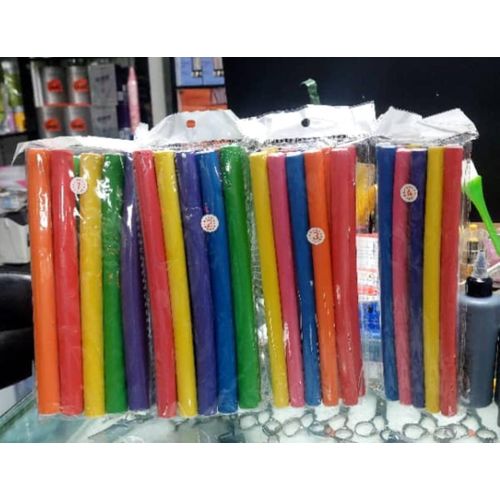 10pcs Bendable Hair Curlers/Rollers – Multi-Colored
