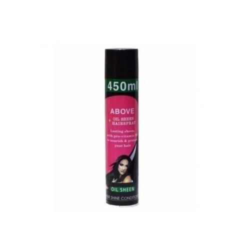 Oil Sheen Hair Shine Spray 450ml – Instant Glossy Hair, Lightweight Sheen, Smooth & Silky Finish for All Hair Types
