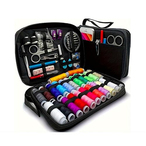 Sewing Kit – Complete Travel Sewing Set with Thread, Needles, Scissors, – Beginner-Friendly,