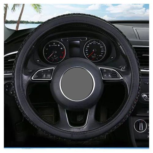 High Quality Fabric Steering wheel For all Vehicle Types - Black