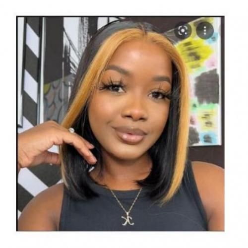 Bob Cut Straight Hair Wig With Closure