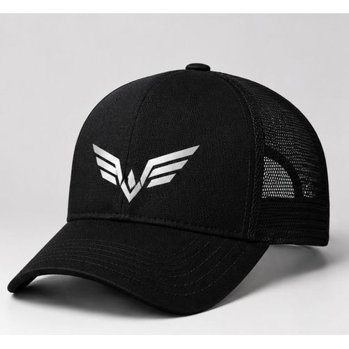 Unisex Black Breathable Everyday Hat with Subtle Logo Accent