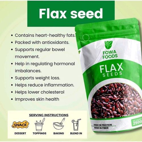 Flax Seeds 250g (High in Protein & Fiber) ORGANIC