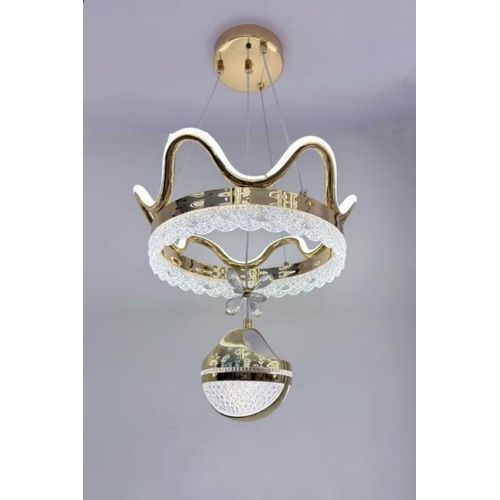 Modern Crown Crystal LED Pendant Chandelier.